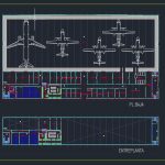 Aircraft Maintenance Hangar Plan CAD Template DWG