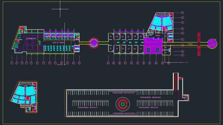 Airport Layout Plan and Parking Design CAD Templates DWG