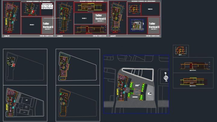 Foor Forks Restaurant Plans CAD Template DWG