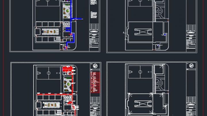 Primary School Plan CAD Template DWG