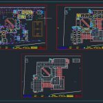 School Drainage Layout Plan CAD Template DWG