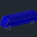 Autobus 3D Autocad Template DWG