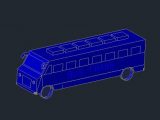 Autobus 3D Autocad Template DWG
