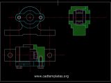 Ball Bearing Sections Details CAD Template DWG