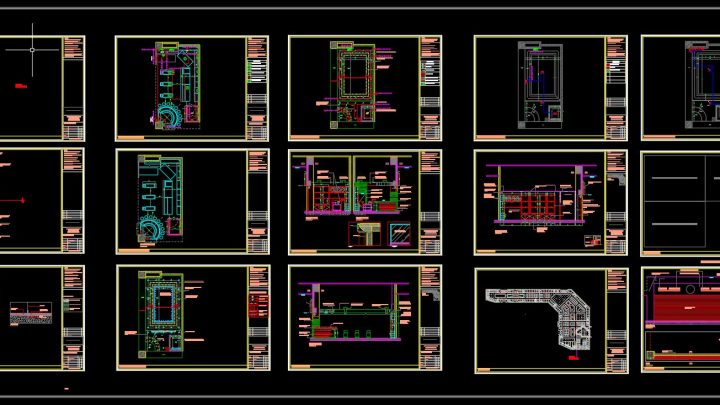 Cacao Production Factory Design Plans CAD Template DWG