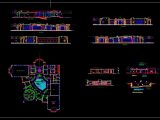 Club House Layout Plan Elevations and Section Details CAD Template DWG