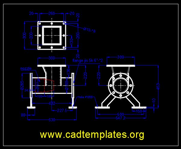 Continual Conveying Pump Plan CAD Template DWG