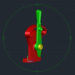 Controle Handle 3D Model CAD Template DWG
