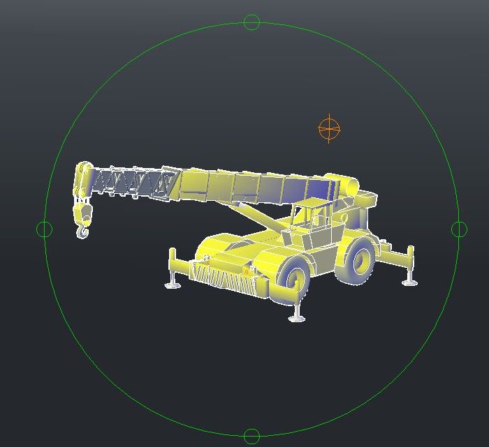 Crane 3D Autocad Model Template DWG