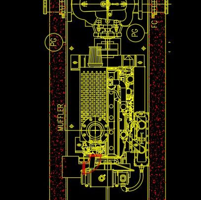Diesel Pump Drawing Details CAD Template DWG