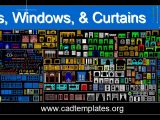 Doors Windows and Curtains Autocad Free Blocks CAD Template DWG