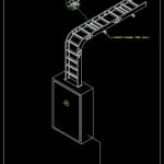 Electrical Cable Tray Installation CAD Template DWG