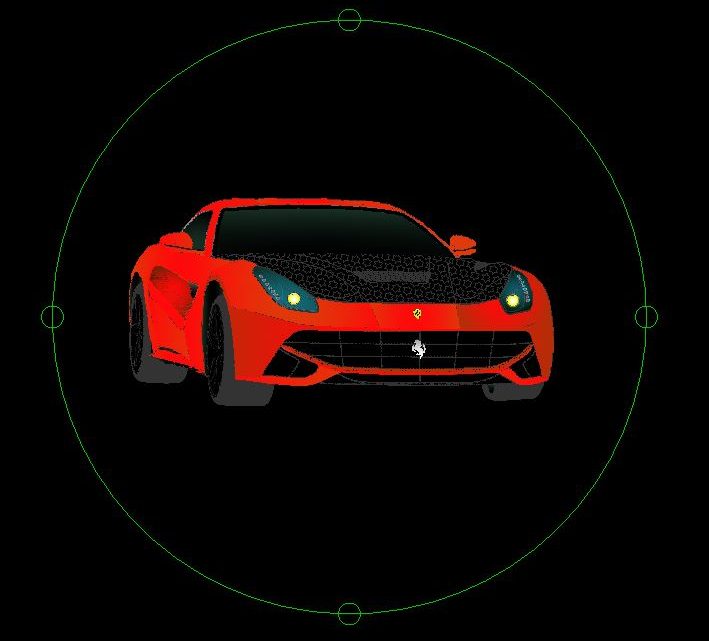 Ferrari Car 3D Autocad Template DWG