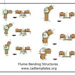Flume Bending Structures CAD Template DWG