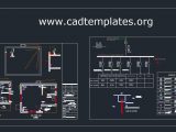 Guard Room Lighting and Power Plan CAD Template DWG