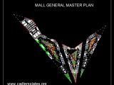 Mall General Master Plan CAD Template DWG