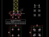 Pile Cap Details For Tower Crane CAD Template DWG