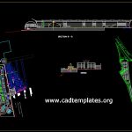 Shopping Mall Layout Plan and Sections Details CAD Template DWG
