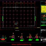 Steel Anchor Bolt Layout Plan CAD Template DWG