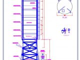 Steel Silo Plan and Elevation Details CAD Template DWG