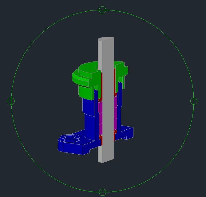 Stuffing Box 3D Model CAD Template DWG