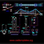 Suspension Bridge Construction Details CAD Templates DWG