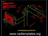 Cooling and Heating Coil Connections Details CAD Template DWG