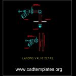 Fire System Landing Valve Detail CAD Template DWG