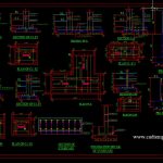 Foundation Reinforced Concrete Sections Details CAD Template DWG