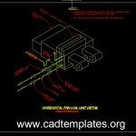 Horizontal Fan Coil Unit Detail CAD Template DWG