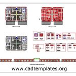 Hyper Market Site Plan and Elevations Details CAD Template DWG