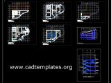 Music School Layout Plan and Elevation CAD Template DWG