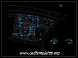 Overall External Water Line Layout CAD Template DWG