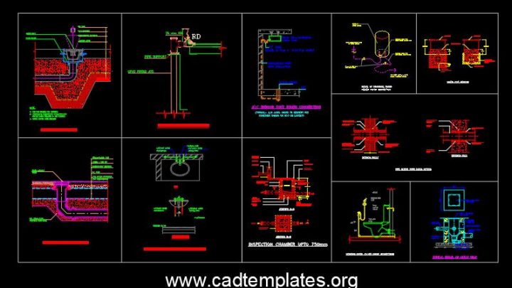Plumping General Details CAD Template DWG