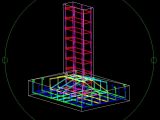 Raft Foundation 3D Model CAD Template DWG