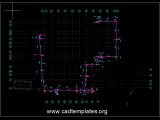Residential Sewage Pit Layout Plan CAD Template DWG