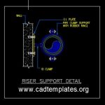 Riser Support Detail CAD Template DWG