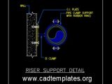 Riser Support Detail CAD Template DWG