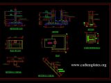 Stairs Footing Plan and Sections Details CAD Template DWG