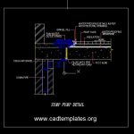 Sump Pump Section Detail Autocad Drawing