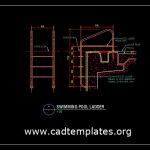 Swimming Pool Ladder Details CAD Template DWG