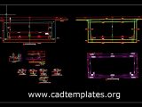 Tunnel Reinforcement Concrete Cross Section Details CAD Template DWG