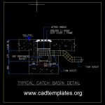 Typical Catch Basin Detail CAD Template DWG