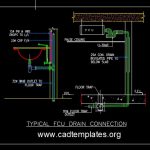 Typical FCU Drain Connection Detail CAD Template DWG