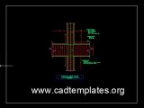 Column Slab Typical Reinforcement Detail CAD Template DWG