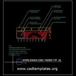 Interlocking Concrete Pavers CAD Template DWG