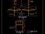 Steel Shade Typical Section Detail CAD Template DWG