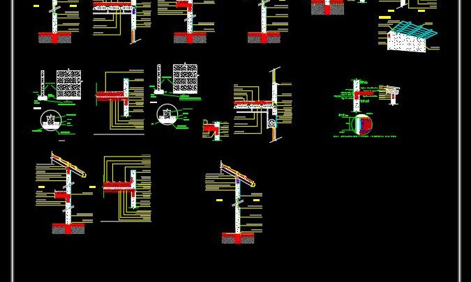 Support Slabs Roofs Details CAD Template DWG