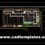 Steel Factory Ground Plan CAD Template DWG