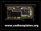 Steel Factory Ground Plan CAD Template DWG